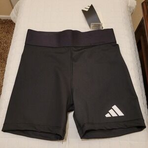 NWT Adidas Womens XS Techfit Volleyball Shorts Black 4 Inch Inseam Athletic Cute